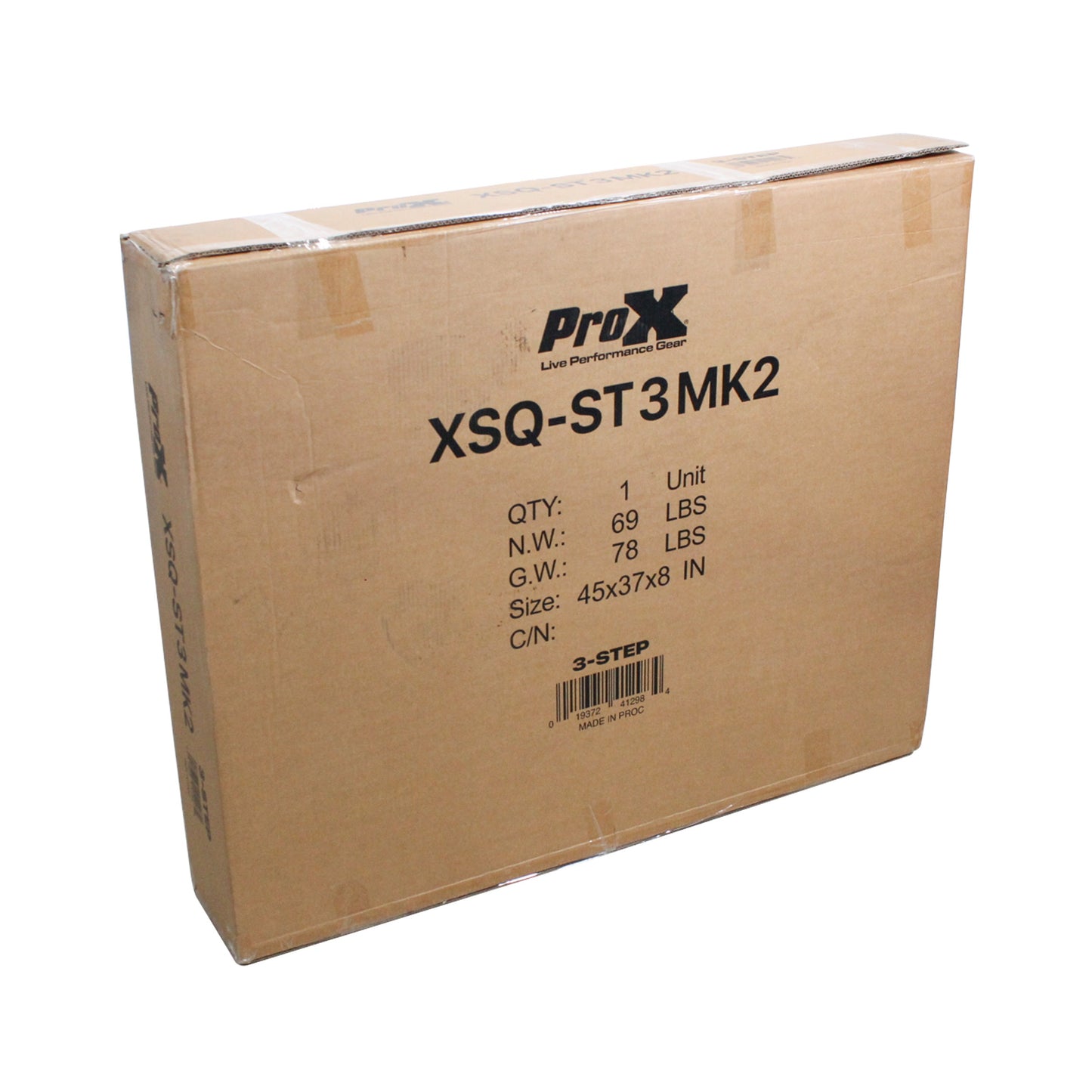 ProX StageQ Adjustable Stage Steps with Rail Heavy Duty Foldable | 3 Step
