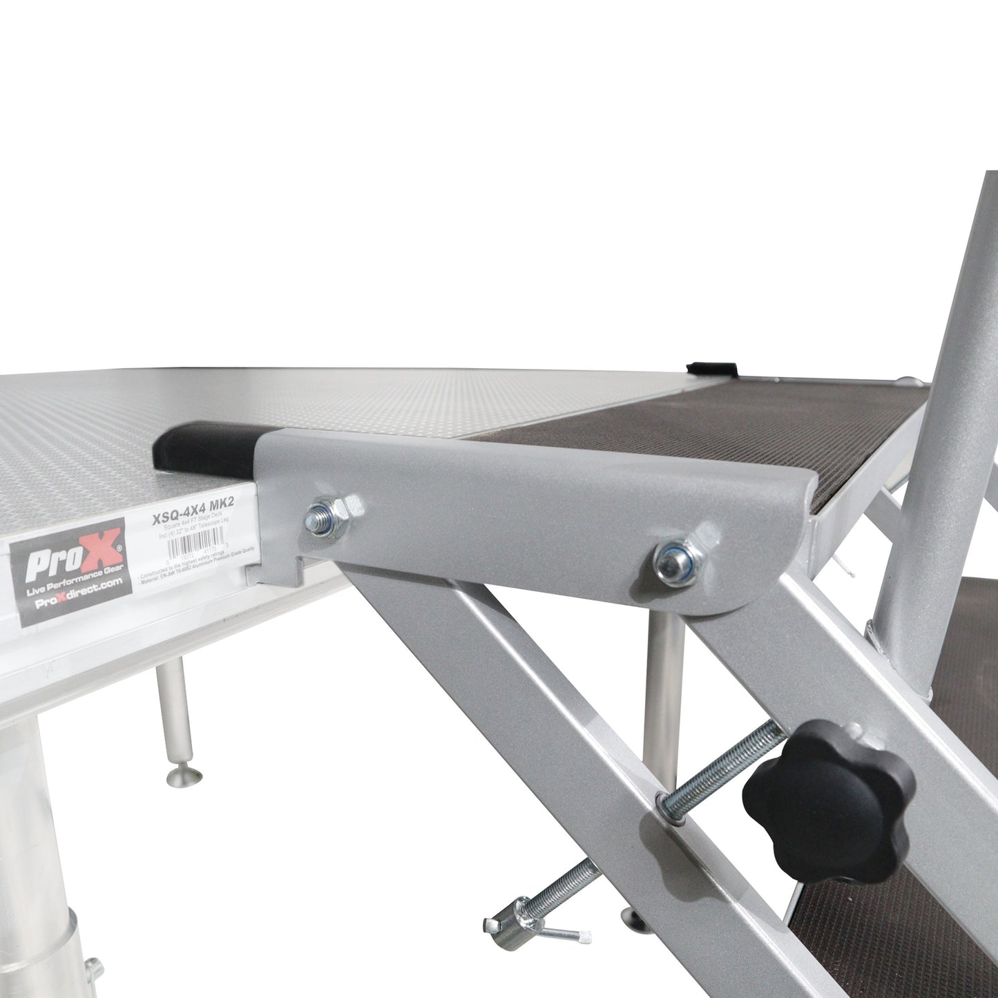 ProX StageQ Adjustable Stage Steps with Rail Heavy Duty Foldable | 7 Step