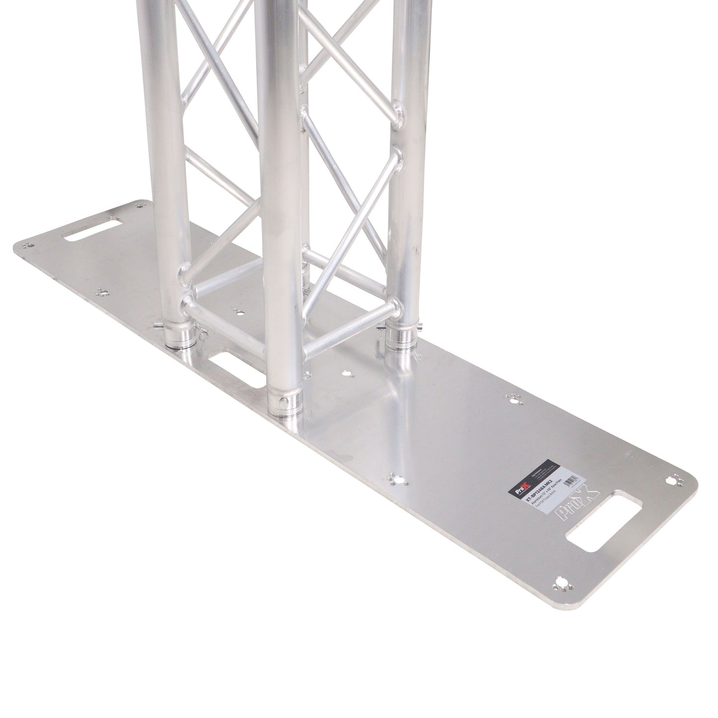 ProX Truss Base Plate For F34 Conical Square Truss | 12 in x 48 in | 8 mm | Aluminum