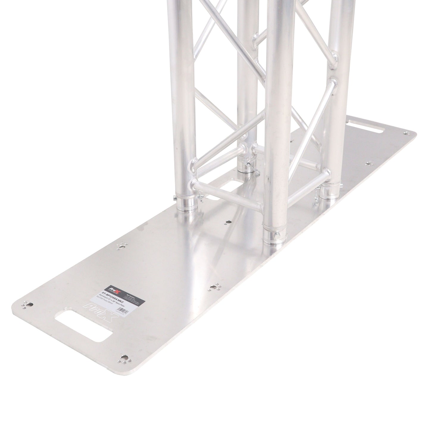 ProX Truss Base Plate For F34 Conical Square Truss | 12 in x 48 in | 8 mm | Aluminum
