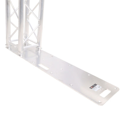 ProX Truss Base Plate For F34 Conical Square Truss | 12 in x 48 in | 8 mm | Aluminum