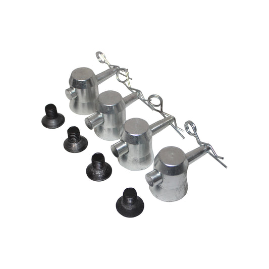 ProX Truss Connector Hardware For Conical Truss Systems | Base Plate Half Conical (Pack of 4)