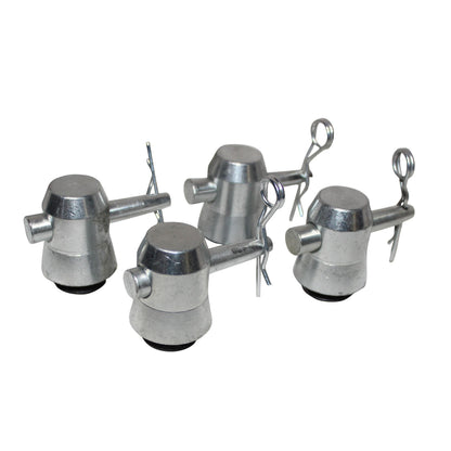 ProX Truss Connector Hardware For Conical Truss Systems | Base Plate Half Conical (Pack of 4)