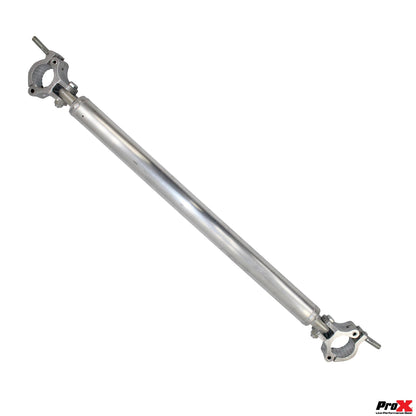 ProX Single Truss Tube with Dual Clamp and Hinge Aluminum Stage Truss | 32 in