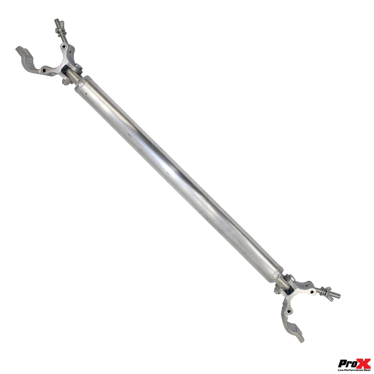 ProX Single Truss Tube with Dual Clamp and Hinge Aluminum Stage Truss | 32 in