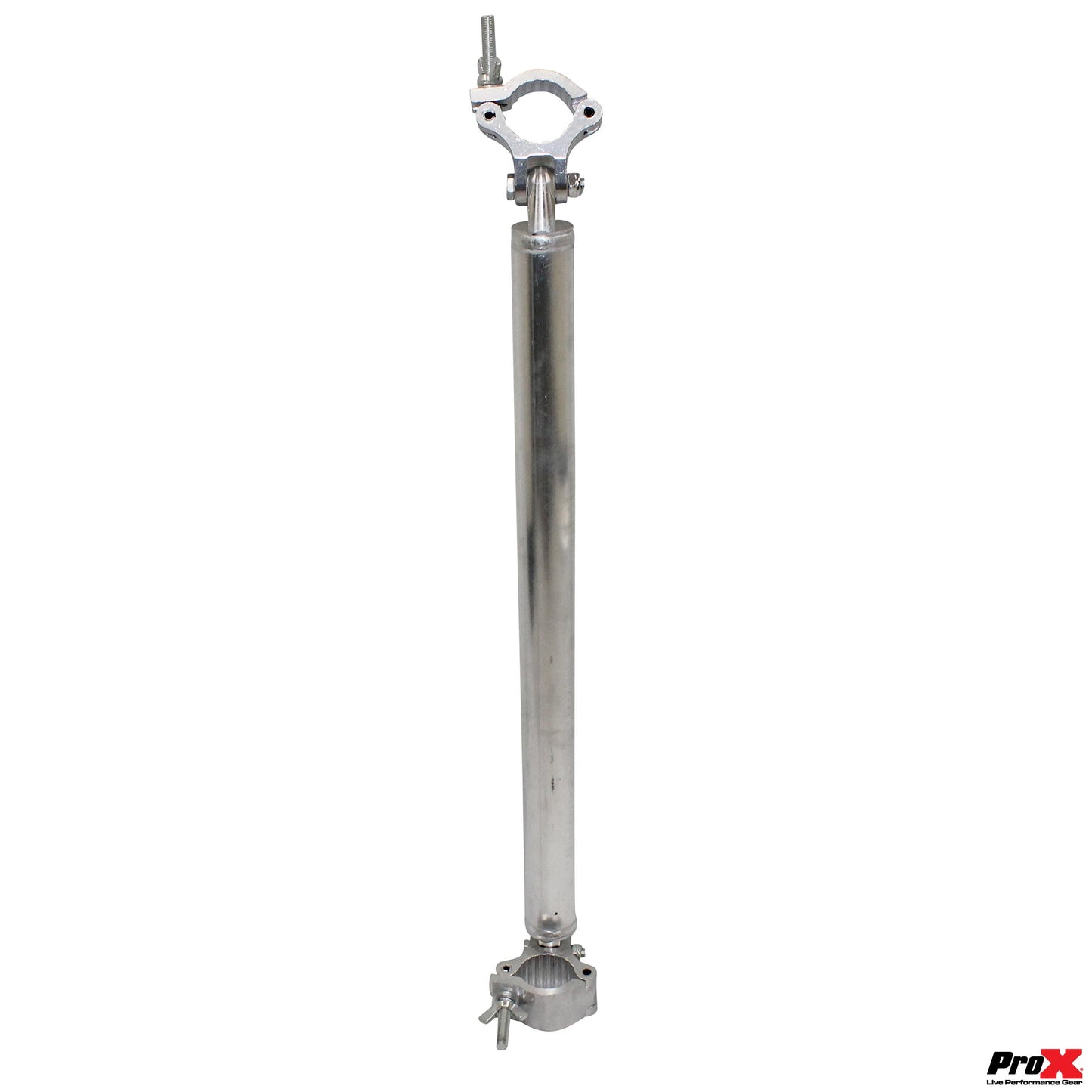 ProX Single Truss Tube with Dual Clamp and Hinge Aluminum Stage Truss | 32 in