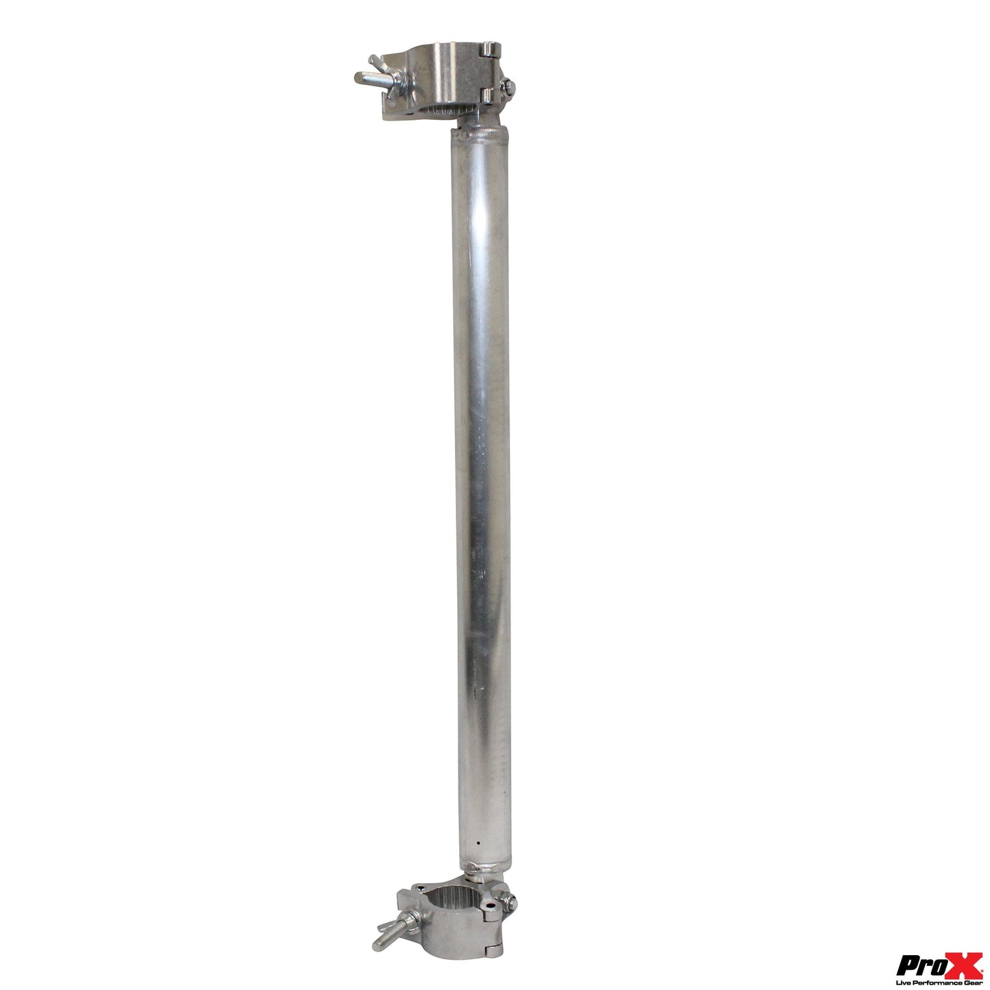 ProX Single Truss Tube with Dual Clamp and Hinge Aluminum Stage Truss | 32 in