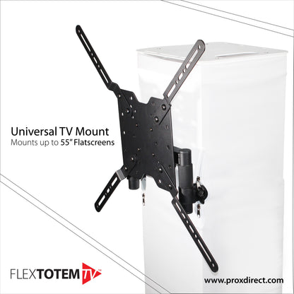 ProX XT-FLEXTOTEMTV Flex Totem Height Adjustable TV Display Stand