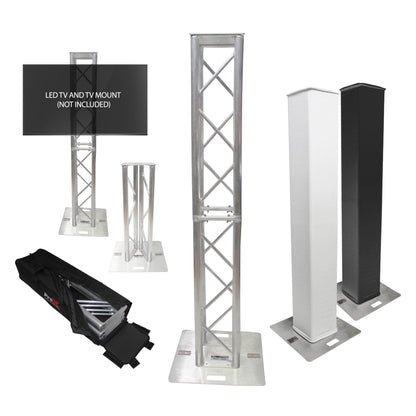 ProX Flex Tower Totem Package Adjustable DJ Truss Totem | Soft Carrying Bag
