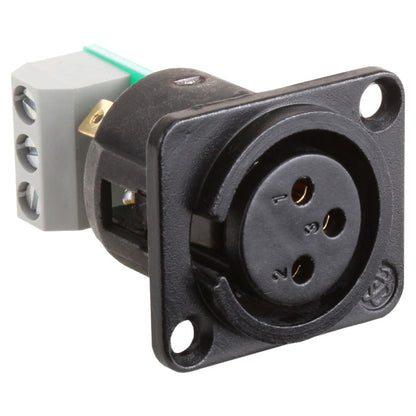 RDL AMS-XLF 3-Pin XLRF Jack Terminal Block