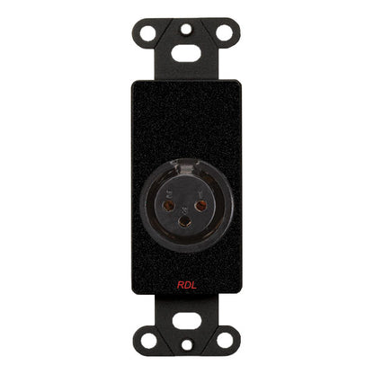 RDL AMS-XLF 3-Pin XLRF Jack Terminal Block panel