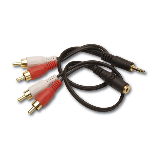 RDL AV-AC2 Cable Kit for AV-HK1 - Dual RCA to Mini-Plug; Dual RCA to Mini-Jack