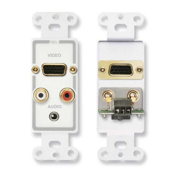 RDL D-AVM4 Audio and Video Monitor Jack Panels