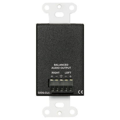 RDL DS-CIJ3D Consumer Stereo Input Jacks back