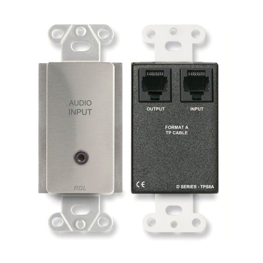 RDL DS-TPS8A Active Two-Pair Sender - Twisted Pair Format-A - Mini-Jack input