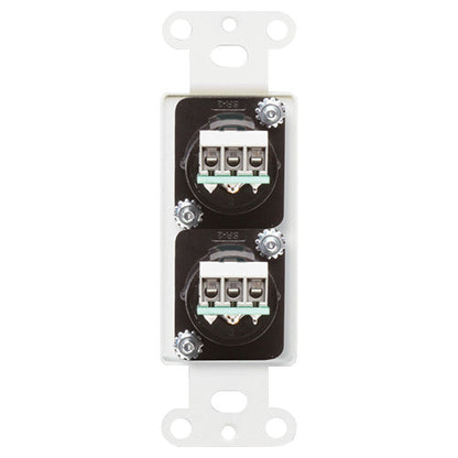 RDL DS-XLR2M Dual 3-Pin XLRM Decora Wall Plate back