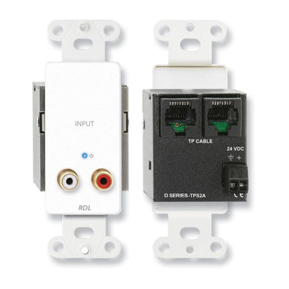 RDL D-TPS2A Active Two-Pair Sender - Twisted Pair Format-A - stereo RCA jack inputs