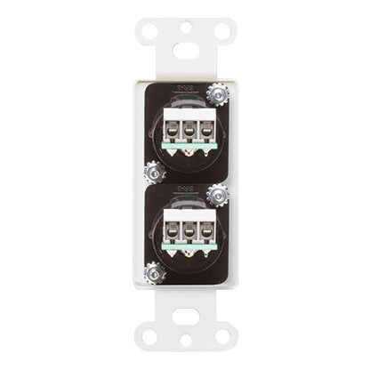 RDL D-XLR2M Dual 3-Pin XLRM Decora Wall Plate back