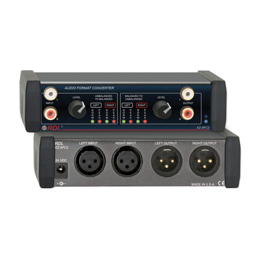 RDL EZ-AFC2 Audio Format Converter - Stereo Balanced ? Unbalanced