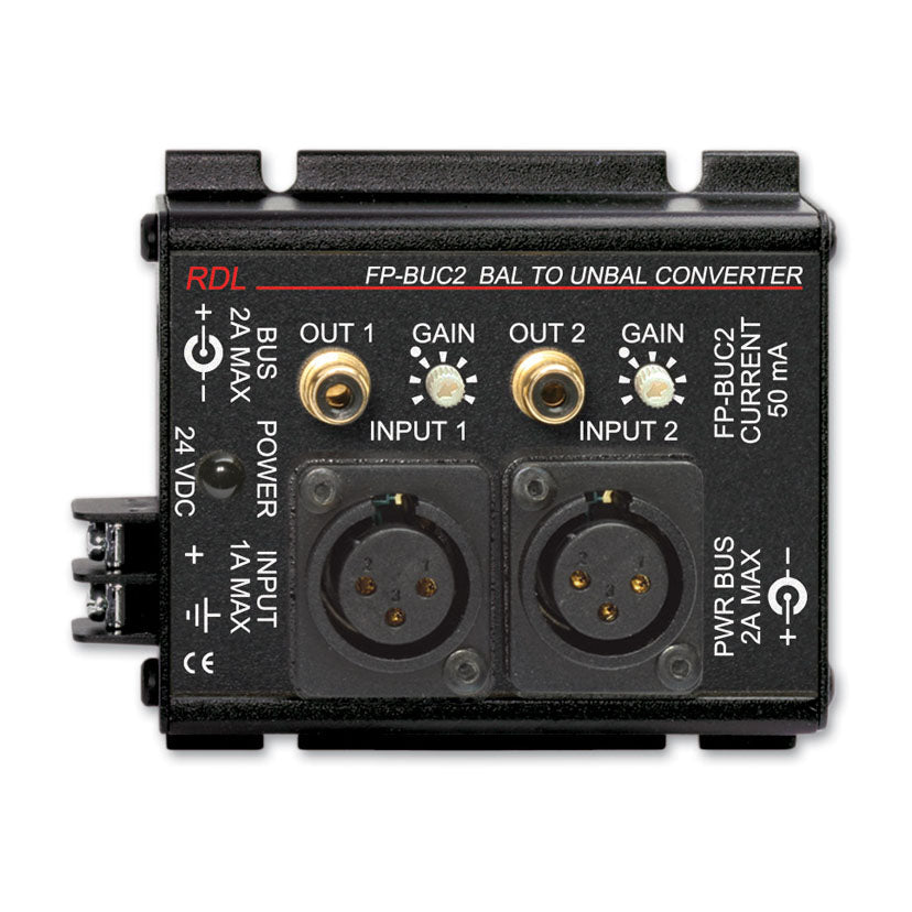 RDL FP-BUC2 Balanced to Unbalanced Converter - 2 channel