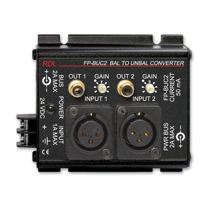 RDL FP-BUC2 Balanced to Unbalanced Converter - 2 channel