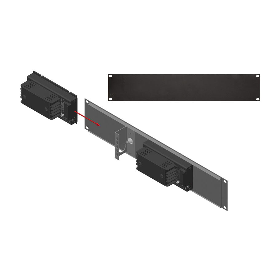 RDL FP-RRA Rack Adapter FLAT-PAK Series - 19" Fixed