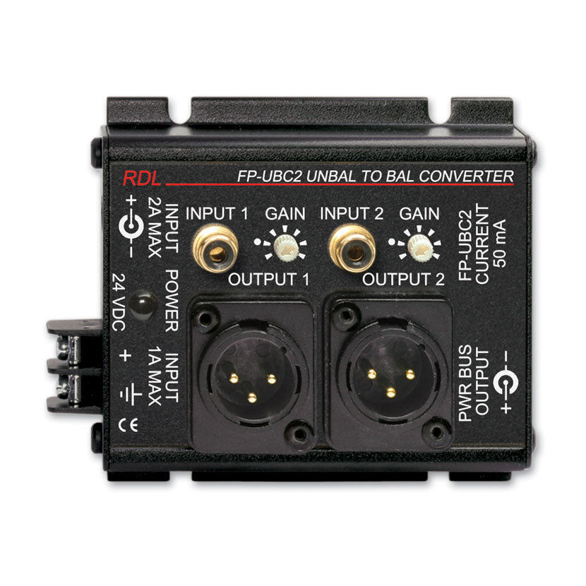 RDL FP-UBC2 Unbalanced to Balanced Converter - 2 Channel