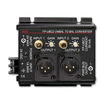 RDL FP-UBC2 Unbalanced to Balanced Converter - 2 Channel