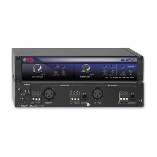 RDL HR-MP2A Dual Microphone Preamplifier