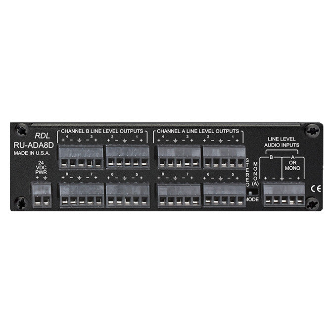 RDL RU-ADA8D Audio Distribution Amplifier | RDL – SoundPro