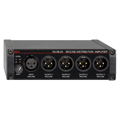 RDL RU-MLD4T Mic / Line Distribution Amplifier