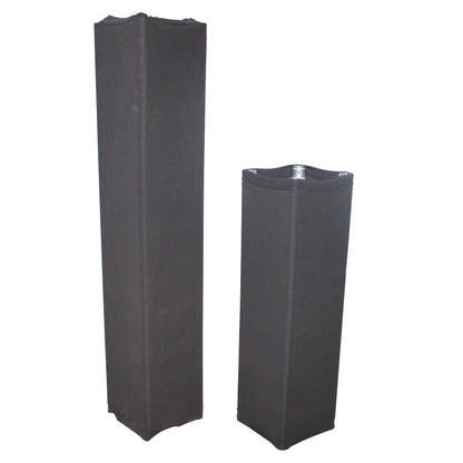 ProX Lycra Truss Cover Sleeve for 12" Quad Box Truss Stretch Scrim | 4.92ft (1.5M) | Black