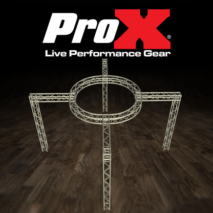 ProX Exhibition Module Stand Truss Package F34 Aluminum Truss System | 22 ft W x 22 ft L x 11 ft H
