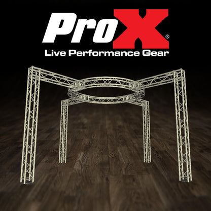 ProX Exhibition Module Stand Truss Package F34 Aluminum Truss System | 22 ft W x 22 ft L x 11 ft H