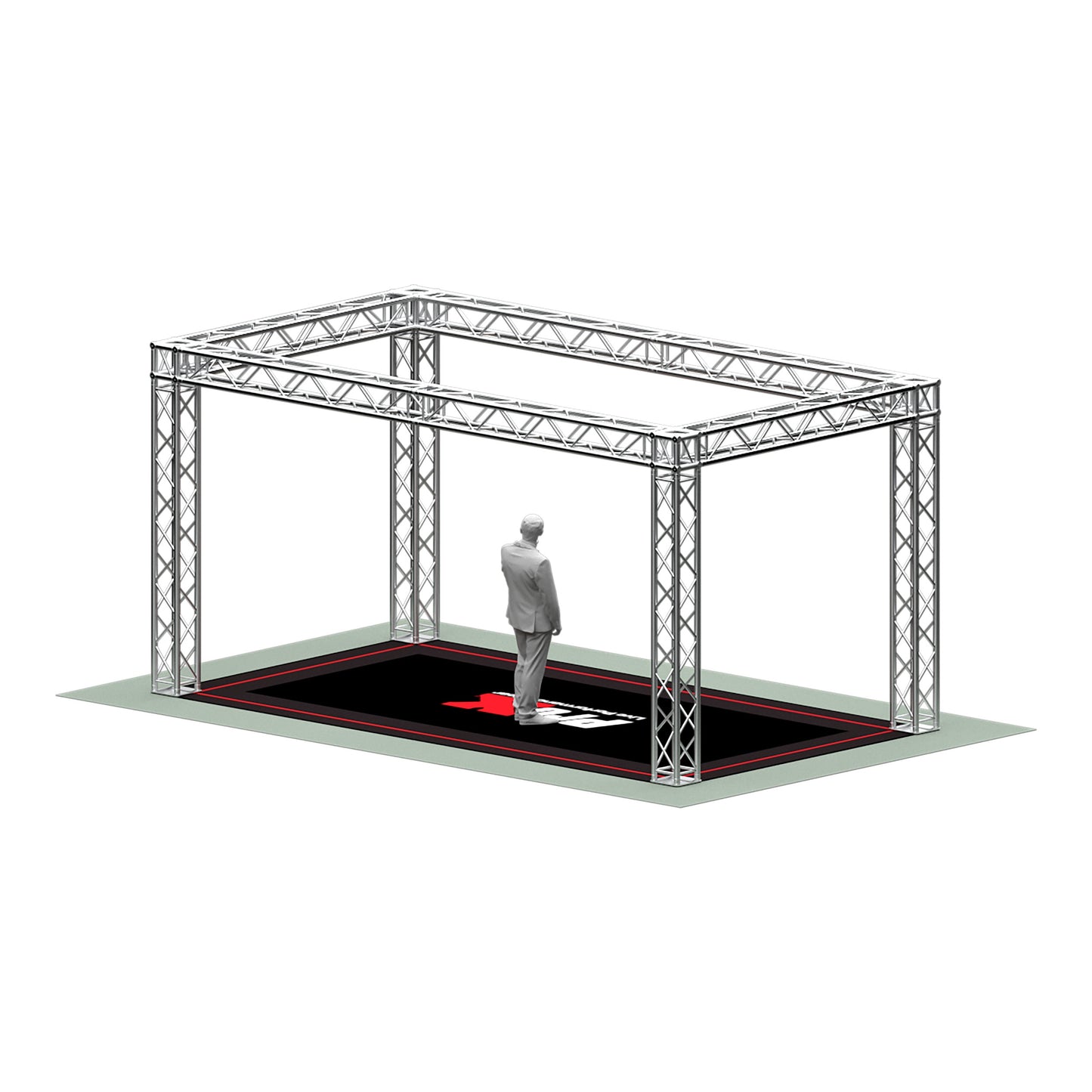 ProX Exhibition Module Stand Truss Package F34 Aluminum Truss System | 10 ft W x 20 ft L x 10 ft H