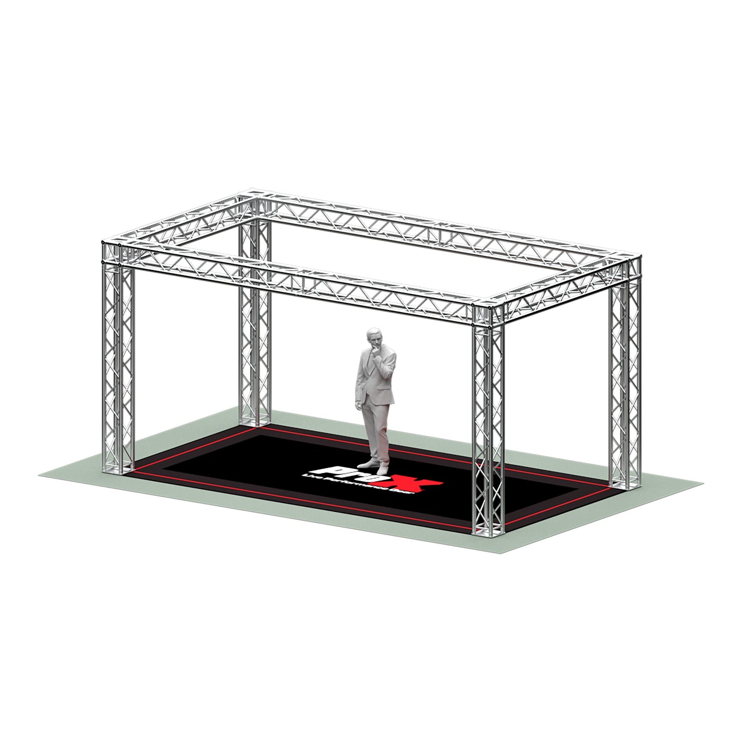 ProX Exhibition Module Stand Truss Package F34 Aluminum Truss System | 10 ft W x 20 ft L x 10 ft H