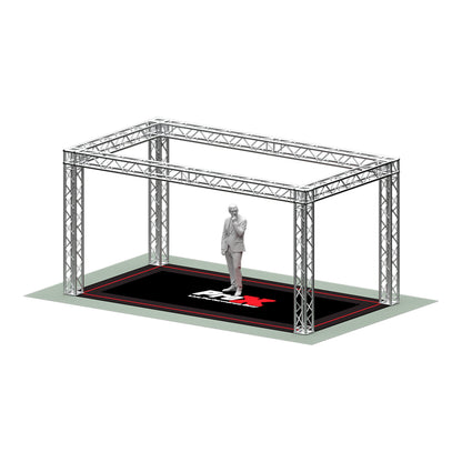 ProX Exhibition Module Stand Truss Package F34 Aluminum Truss System | 10 ft W x 20 ft L x 10 ft H