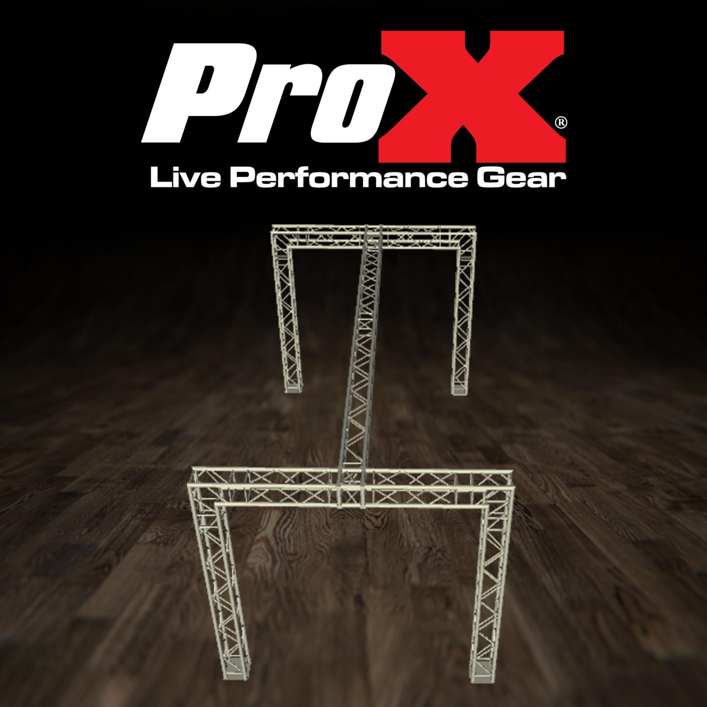 ProX Exhibition Module Stand Truss Package F34 Aluminum Truss System | 11 ft W x 20 ft L x 10 ft H