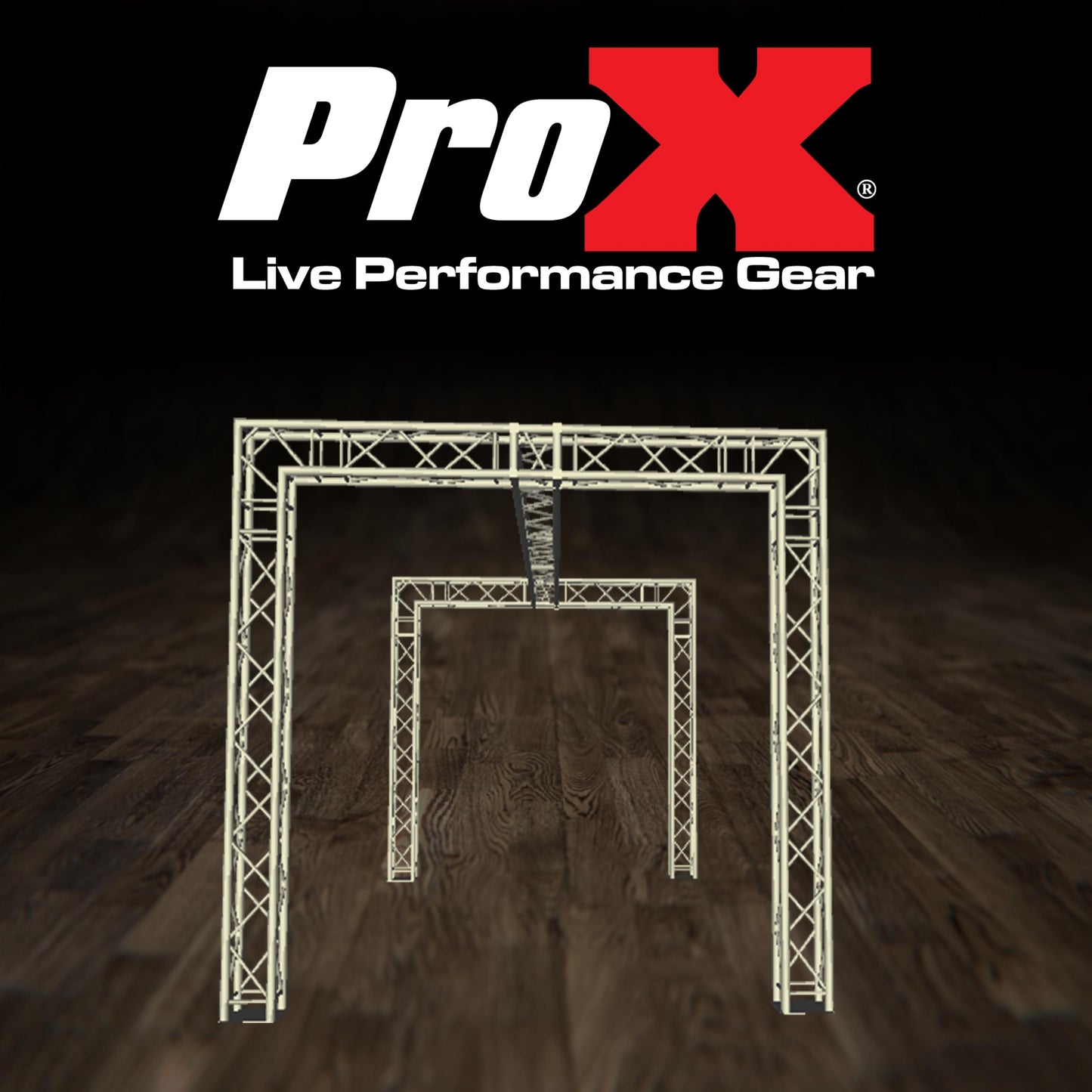 ProX Exhibition Module Stand Truss Package F34 Aluminum Truss System | 11 ft W x 20 ft L x 10 ft H