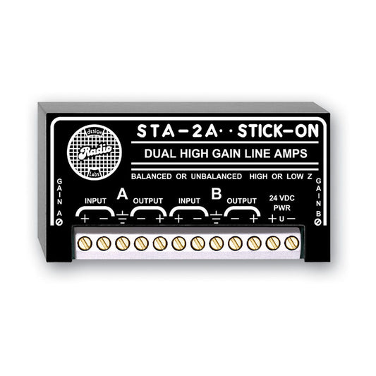 RDL STA-2A Dual High Gain Line Amplifiers