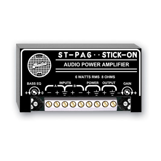 RDL ST-PA6 6 W Mono Audio Amplifier - 8 ohm