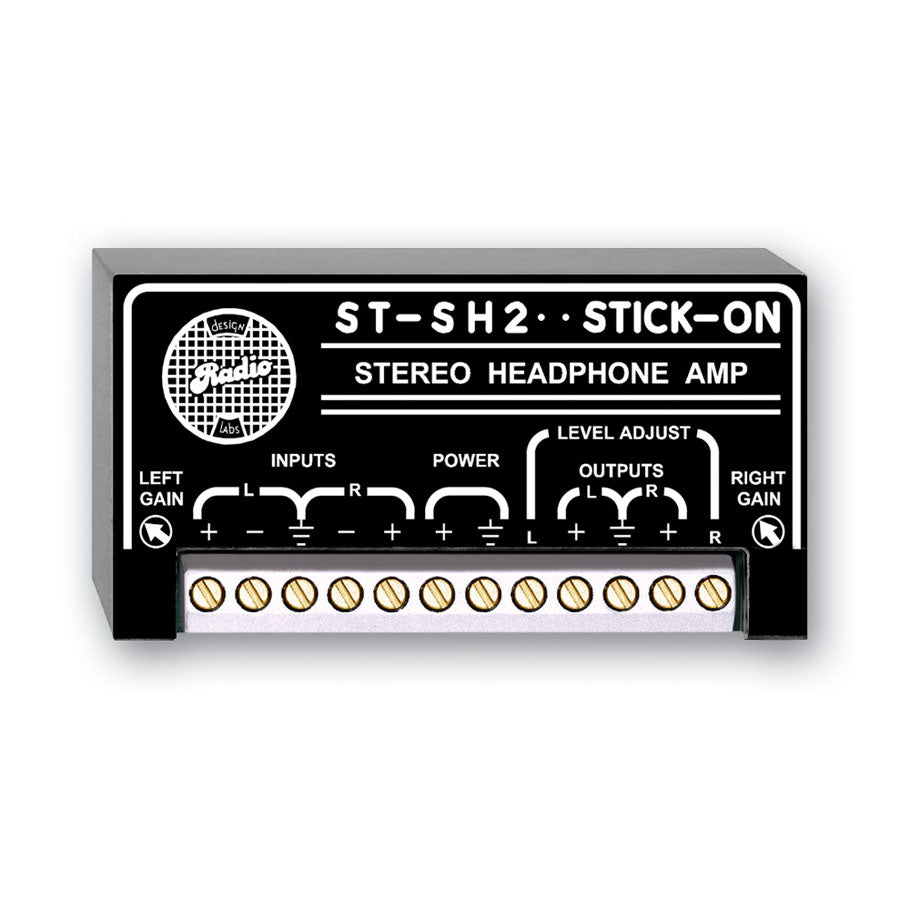 RDL ST-SH2 Stereo Headphone Amplifier - STICK-ON Series