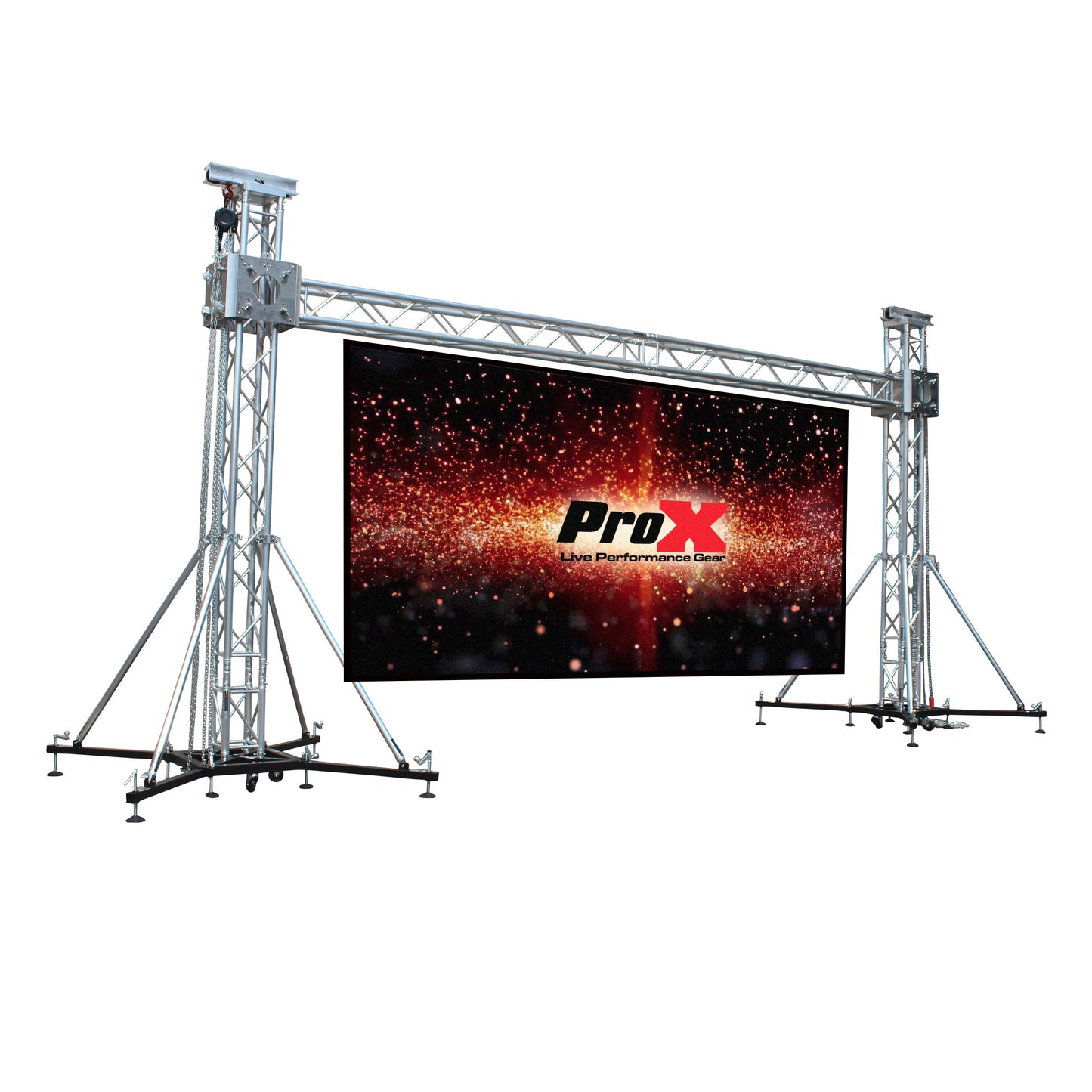 ProX LED Screen Display Panel Video Fly Wall Truss Ground Support System | 20 ft W x 23 ft H