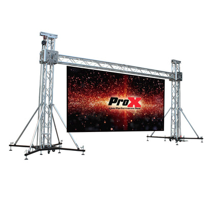 ProX LED Screen Display Panel Video Fly Wall Truss Ground Support System | 20 ft W x 23 ft H