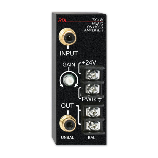 RDL TX-1W Music on Hold Amplifier - 1 Watt