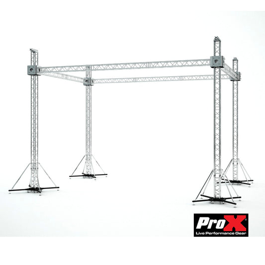 77521_ProX-Stage-Roofing-Truss-System-with-Ground-Support-and-Chain-Hoists-F34-Aluminum-Complete-Package-_-30-ft-W-x-20-ft-L-x-23-ft-H-_-Standard-Flat-Roof_ALT02sqr