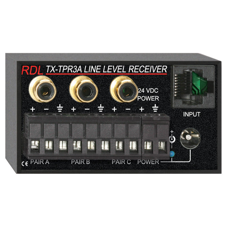 RDL TX-TPR3A Active 3-Pair Audio Receiver