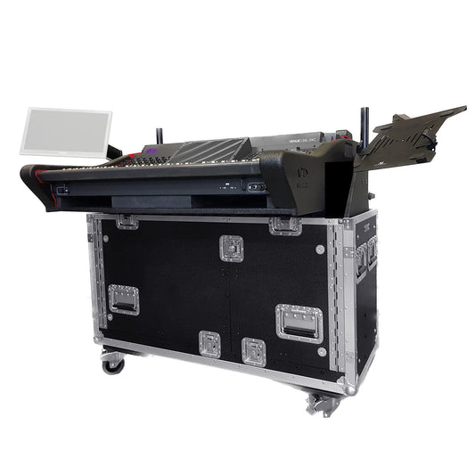 ProX Flip-Ready Hydraulic Console Case For Digital Audio Consoles | Avid Venue S6L-16CH | Detachable
