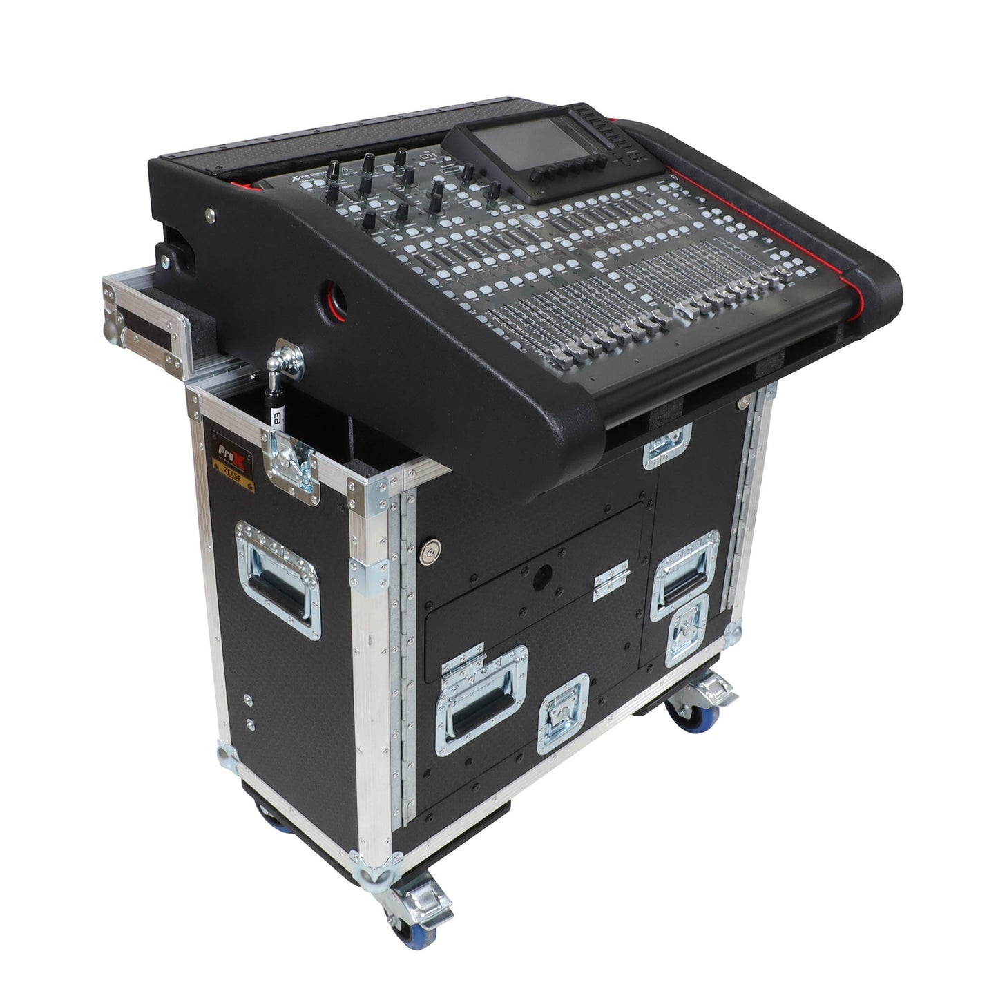 ProX Flip-Ready Hydraulic Console Case For Digital Audio Consoles | Behringer X32 Compact | Fixed
