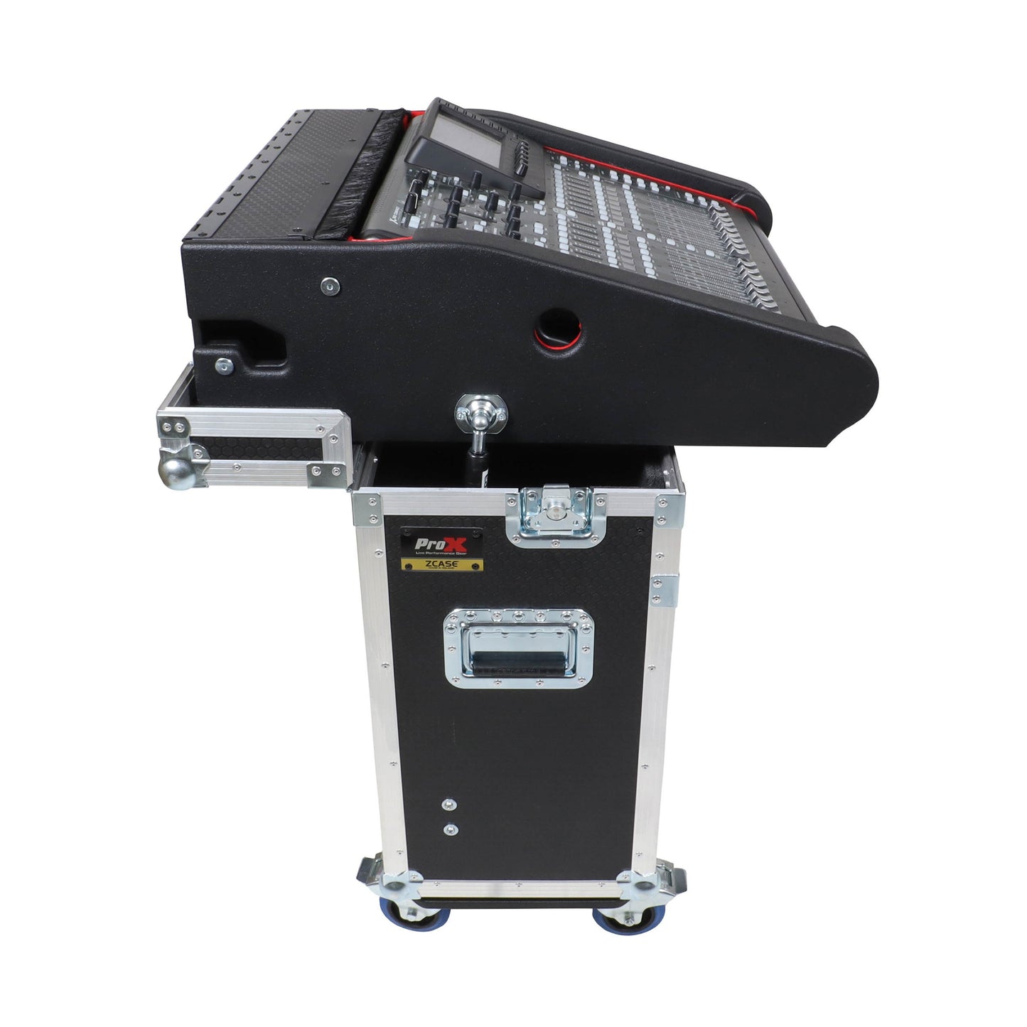 ProX Flip-Ready Hydraulic Console Case For Digital Audio Consoles | Behringer X32 Compact | Fixed